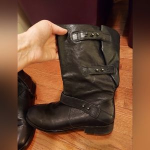 Eileen Fisher New condition  Moto boots, (rare)  size 10, black leather